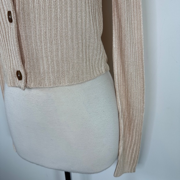 NWT Free People Game On Button Front Cardigan in White Swan Size XS MSRP $78 - Picture 7 of 16